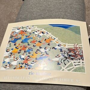 Rie Munoz Reindeer Round-up 1993 art concepts Tacoma, October 1992 art p…